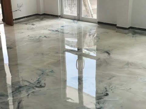 Porcelain flooring after