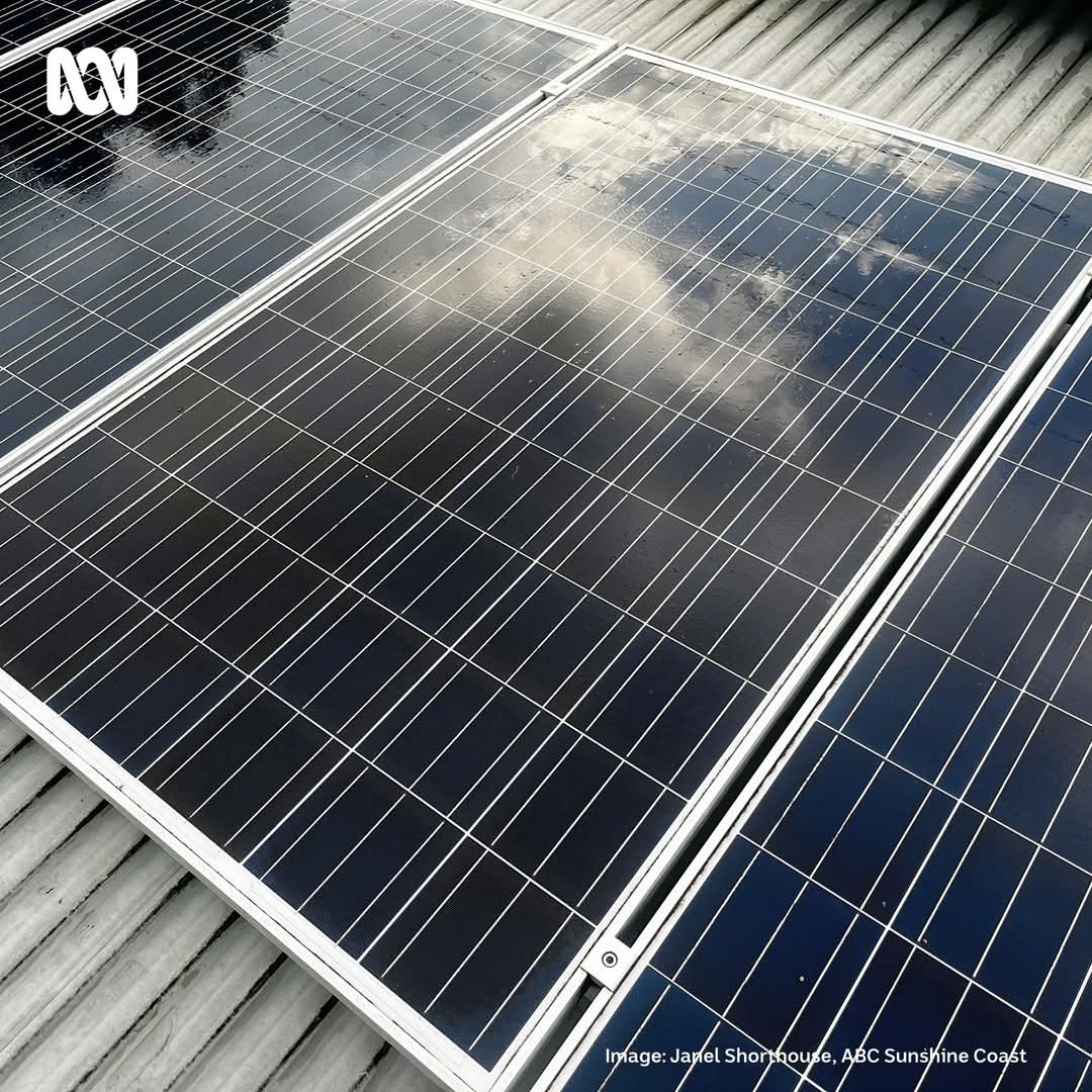 Completed solar installation